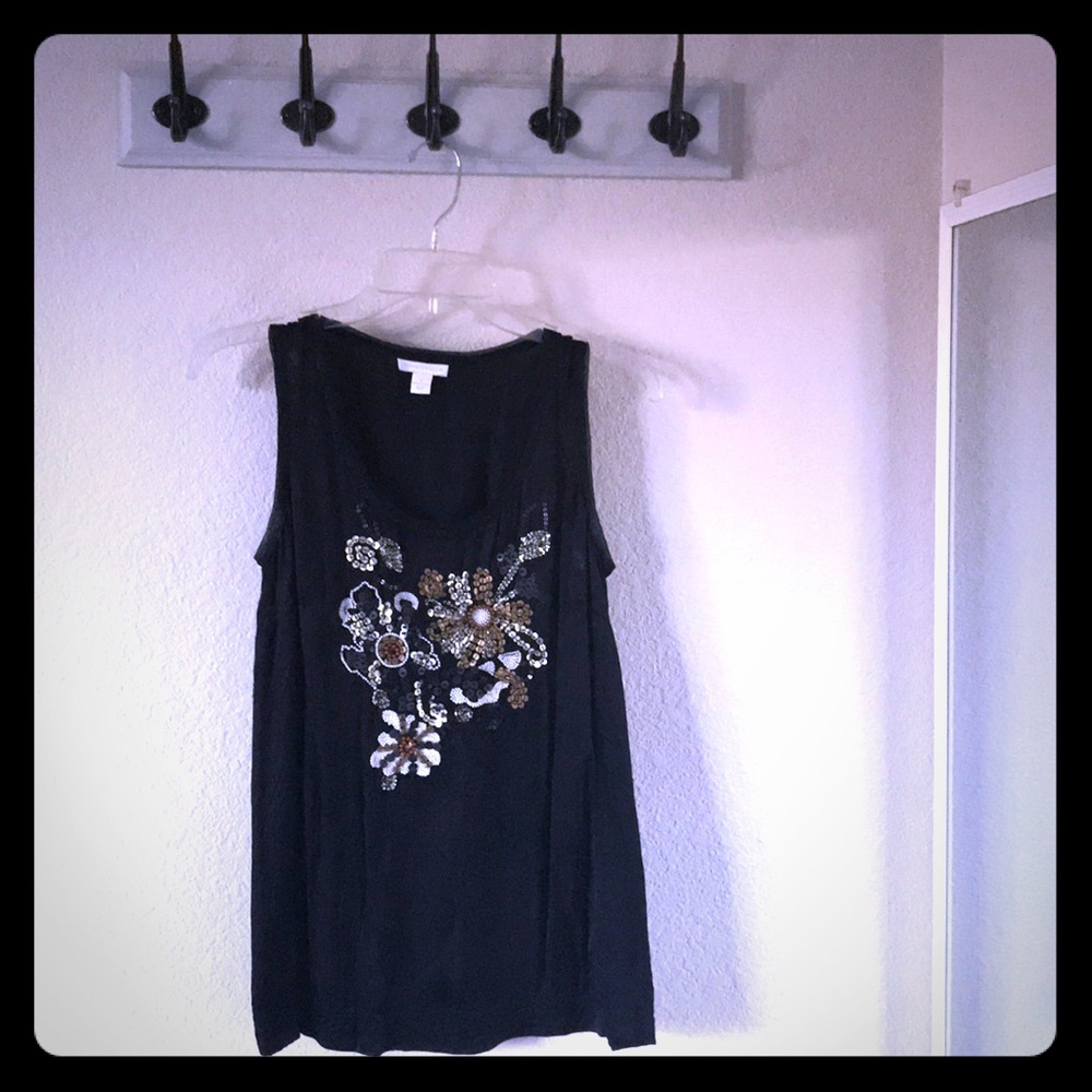 Silky flowery top